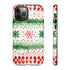 Watercolor Christmas Knitting - Impact Resistant Phone Case iPhone 12 Pro Glossy